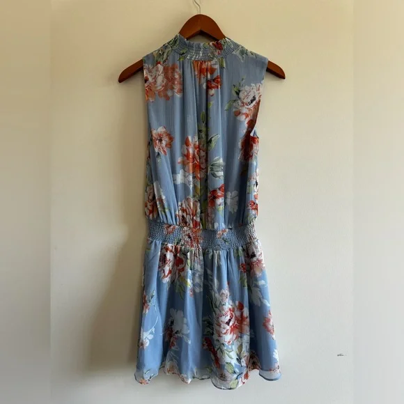 Ruffled Floral Intermix Mini Dress - Picture 6 of 8